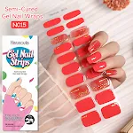 Japanese Style Nail Beauty Gel Stickers Semi-cured, French Gel manicure, easy to apply, long-lasting, salon-quality nail — photo 22