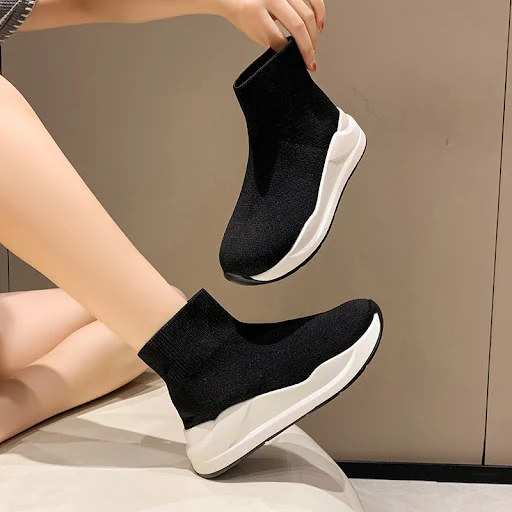 Title 7, Womens New Thick Bottom Round Head Flying Sock...