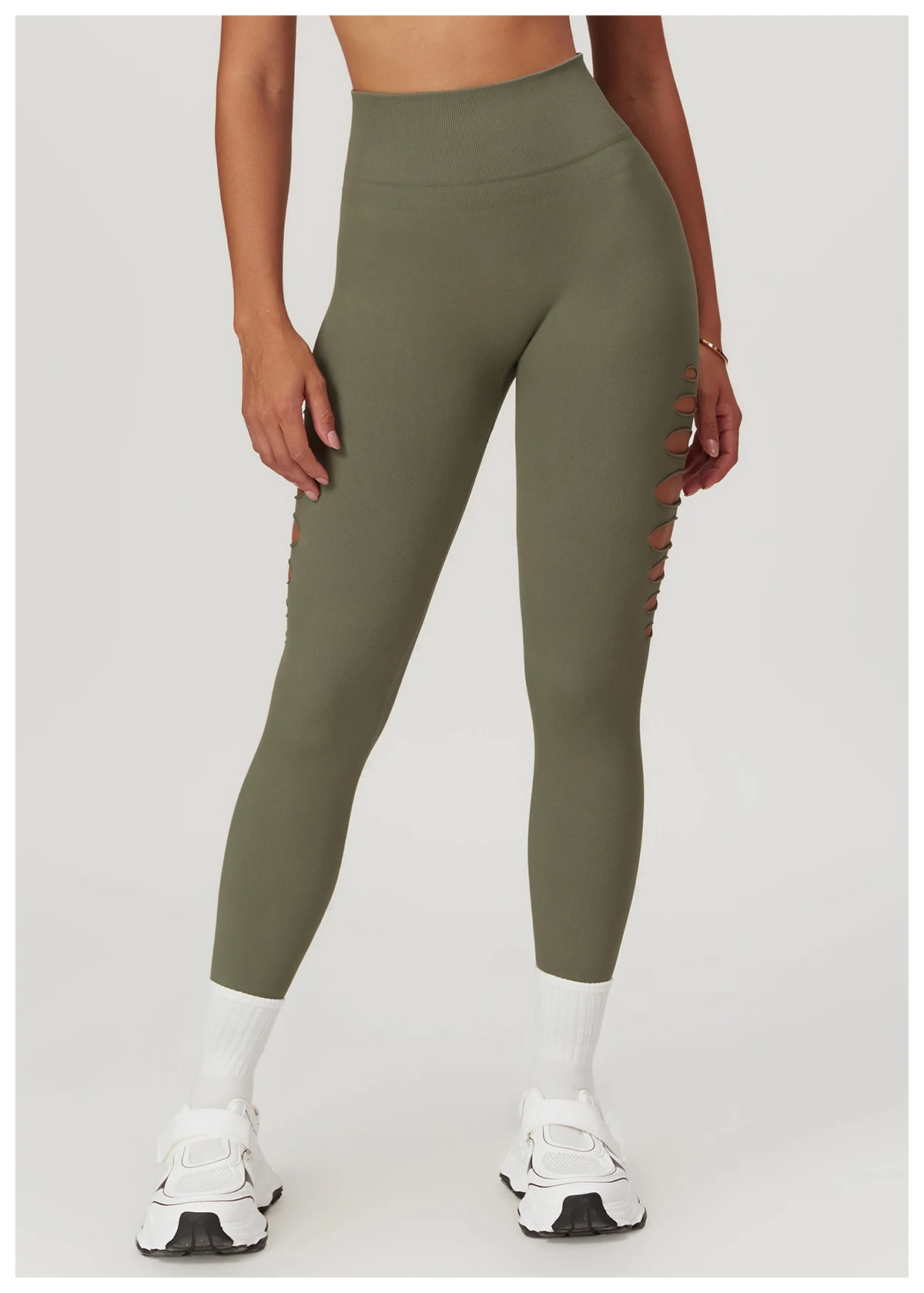 Title 9, European and American Hollow Seamless Skinny Yo...