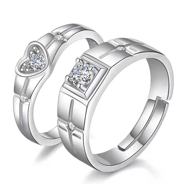 Anéis de Abertura Simulação de Casamento Anel de Diamante Celebre o Amor com um Anel Deslumbrante e Significativo para um Casamento Inesquecível — foto 22