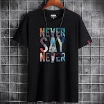 Summer Men's Short-sleeved T-shirt Casual Round Neck Loose Fit Brand Student Half-sleeved Large Size Base Layer Comforta — photo 1
