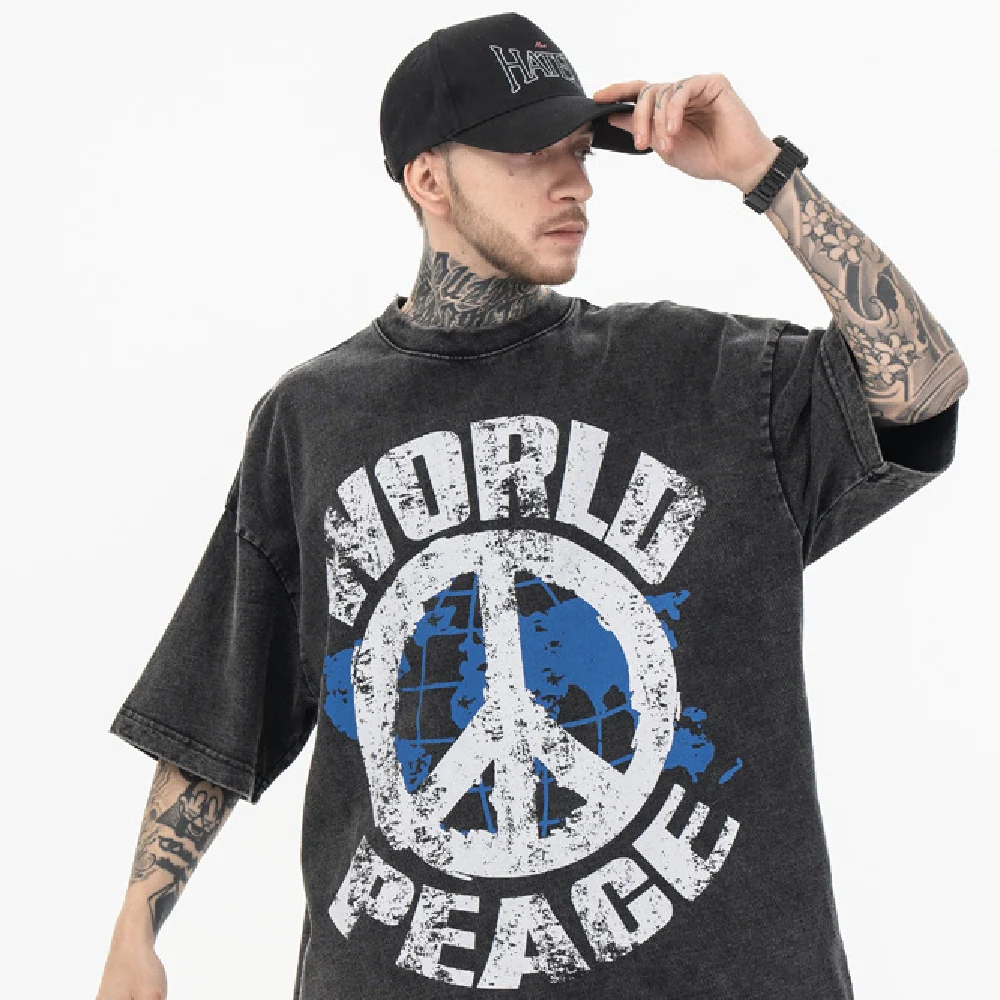 Title 5, Mens Fashion Printed Short-sleeved T-shirt. St...