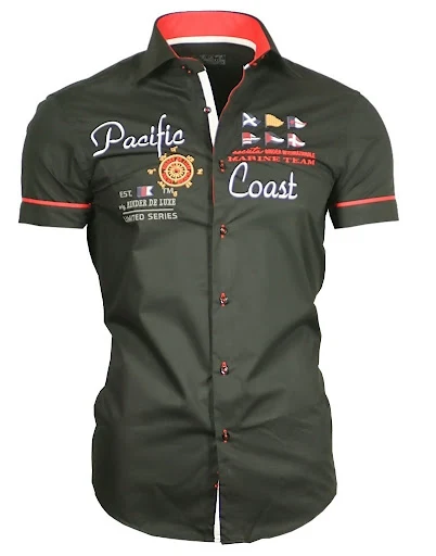 Title 4, Mens Short-Sleeved Printed Polo Shirt Comforta...