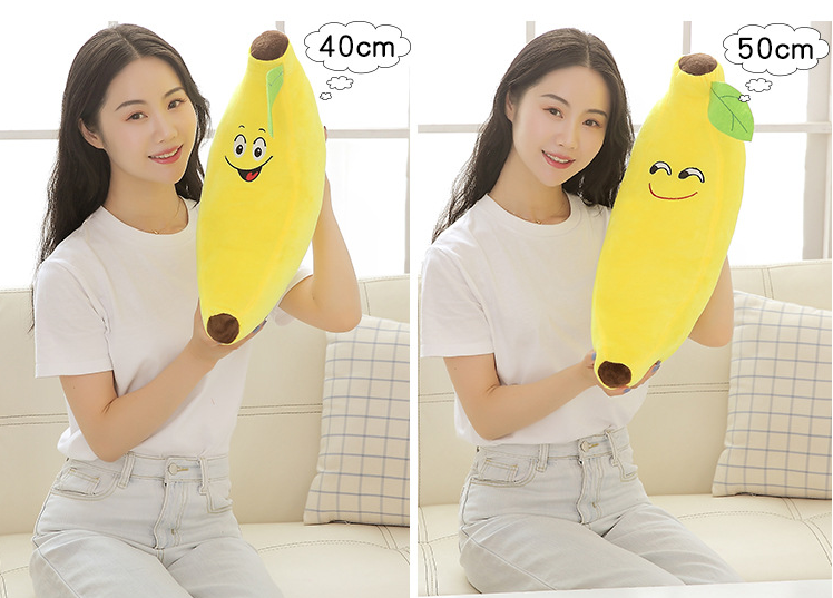 Almofada de banana de desenho animado para abraçar e decorar. Macia, divertida e perfeita para crianças e adultos. Adicione alegria à sua casa! — foto 13