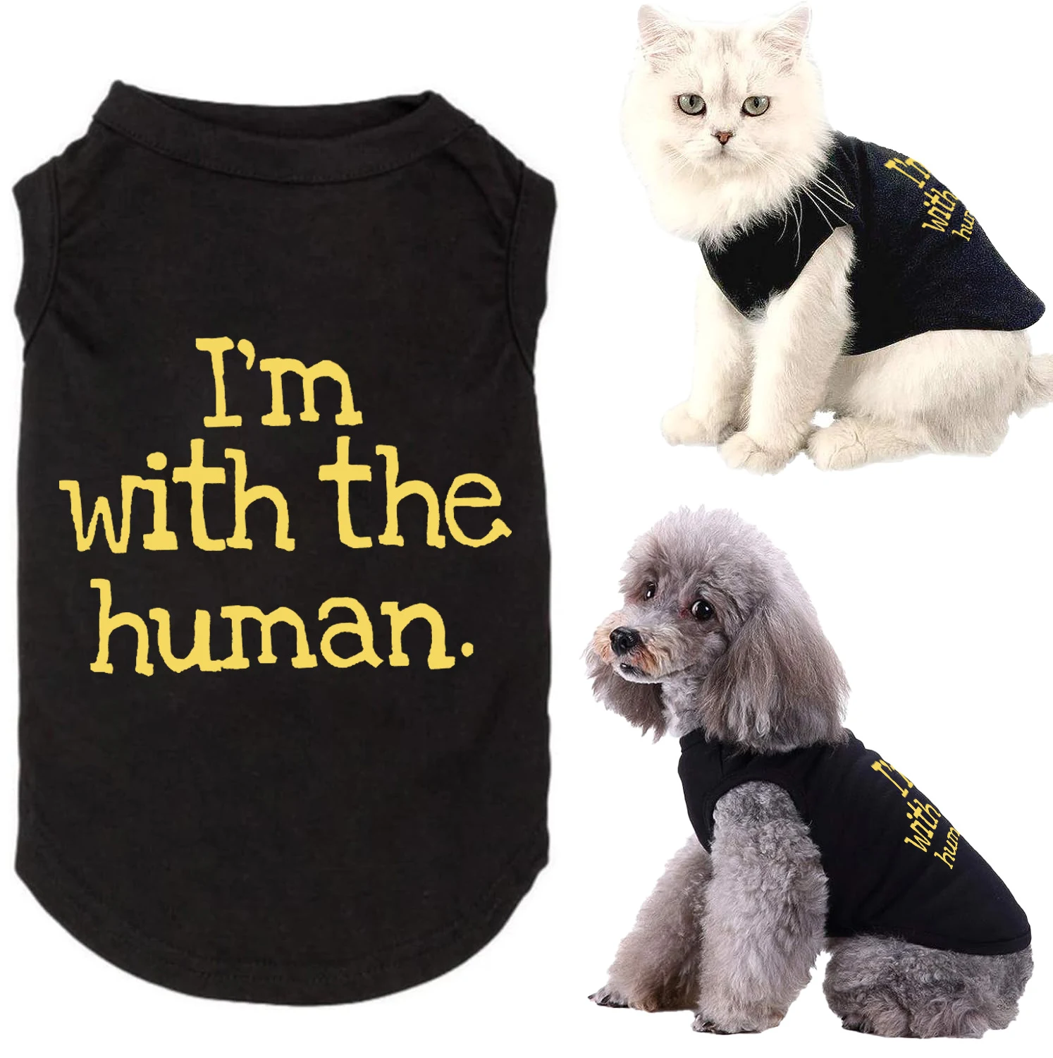 Breathable and cute summer cat clothes, thin poodle cartoon pet vest, keeping your cat cool and comfortable in style thi — photo 16