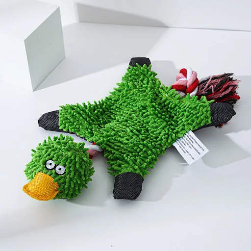 Title 3, Brinquedo para Cães de Pelúcia Mop Pato Animal