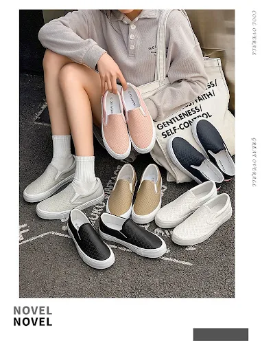 Title 17, Korean-style couple sports breathable one pedal...