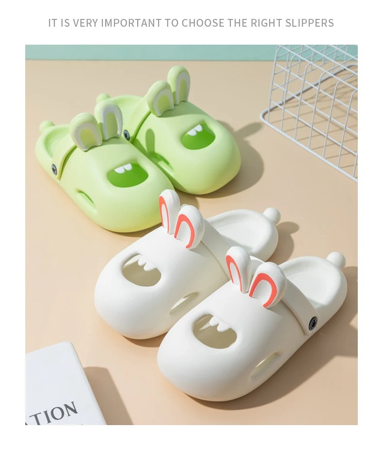 Title 4, Summer Womens Buck Teeth Rabbit Hole Slippers,...
