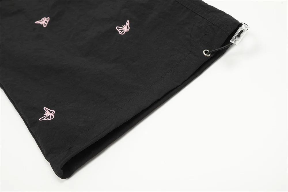 Title 6, Losse Casual Broek met Vlinderprint, Amerikaans...