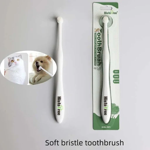 Round Head Pet Toothbrush Remove Bad Breath Tartar Teeth Care Soft Brush Dog Cat Oral Cleaning Tool Small Pets Cleaning — photo 1