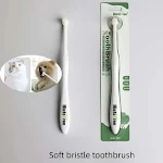 Round Head Pet Toothbrush Remove Bad Breath Tartar Teeth Care Soft Brush Dog Cat Oral Cleaning Tool Small Pets Cleaning — photo 1