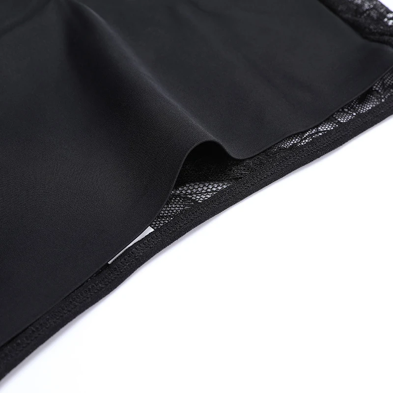 Calcinha menstrual feminina cintura média com renda, roupa íntima absorvente e confortável para mulheres, proteção durante o período. — foto 2