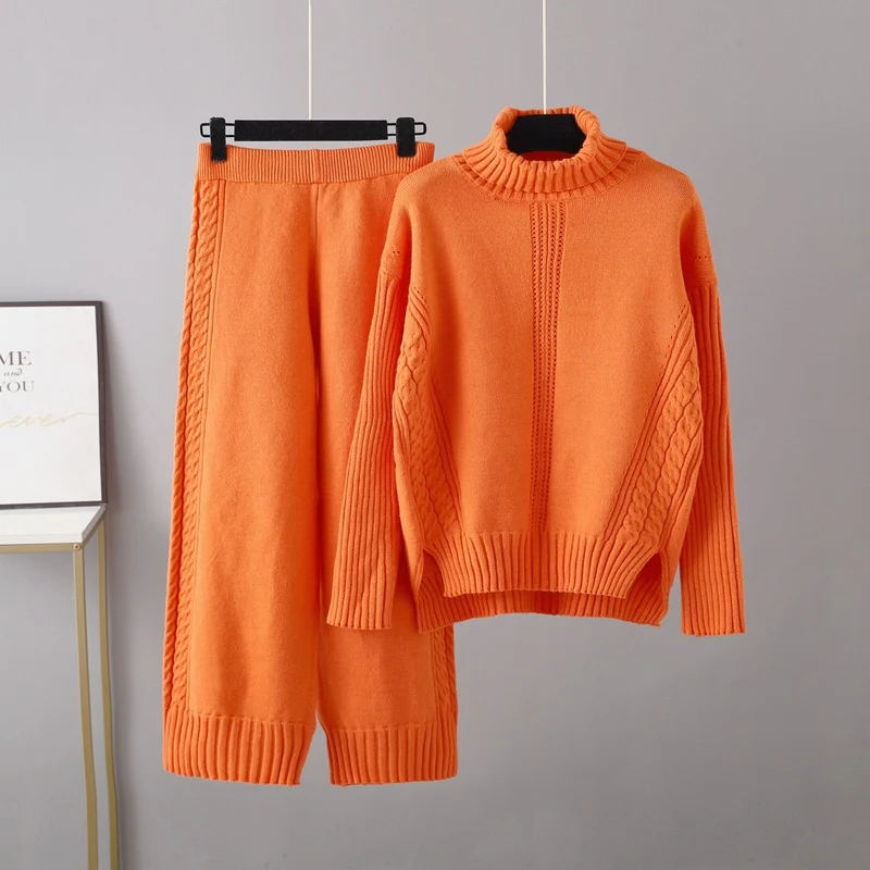 Title 4, Casual High Collar Pullover Thickened Knitted S...