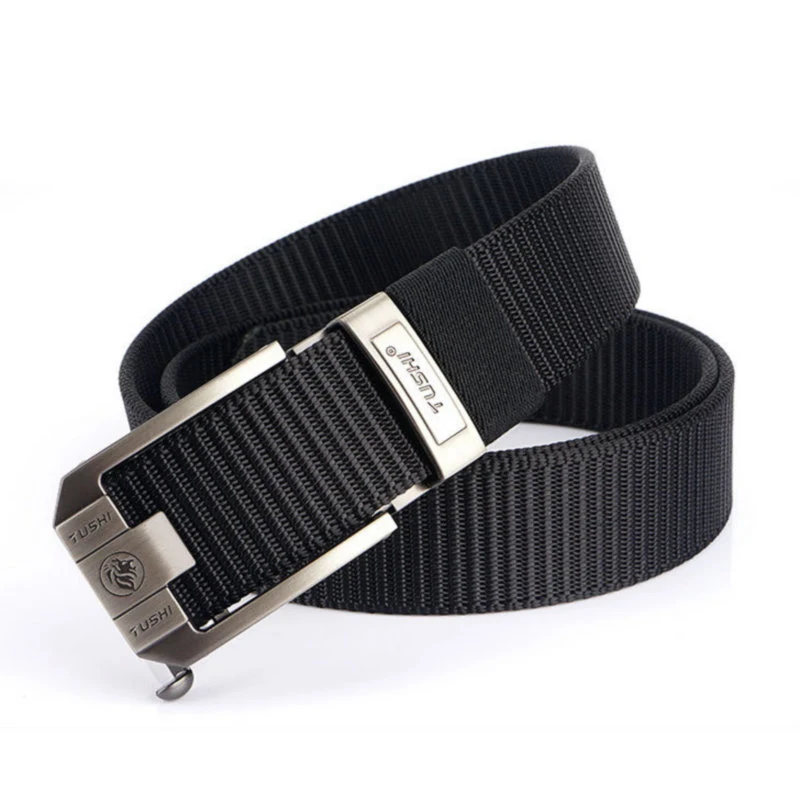 Title 18, Automatic buckle nylon thick canvas belt