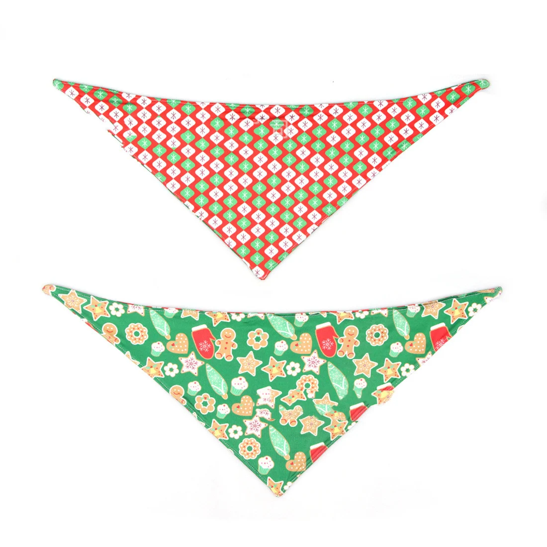Double-sided dog triangle scarf saliva towel, pet accessory. Keeps your dog clean and stylish with this absorbent and fa — photo 5