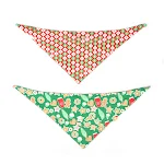 Double-sided dog triangle scarf saliva towel, pet accessory. Keeps your dog clean and stylish with this absorbent and fa — photo 5