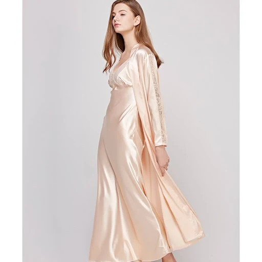 Title 4, Two-piece nightgown with long suspenders