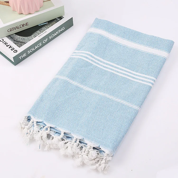 Title 10, Tassel stripe beach cotton children towel perfe...