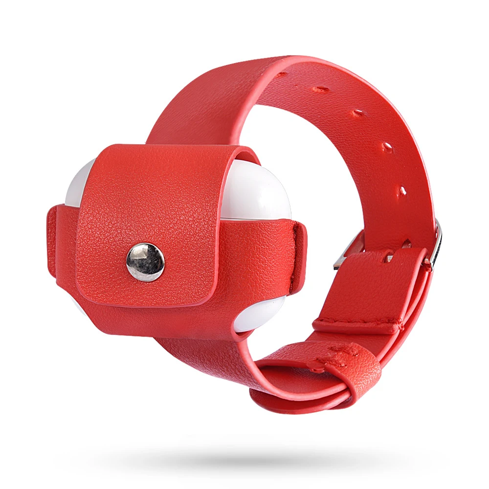 Leather Case Earphone Protective Shell Armband Type Keep your earphones safe and accessible with this stylish and conven — photo 1