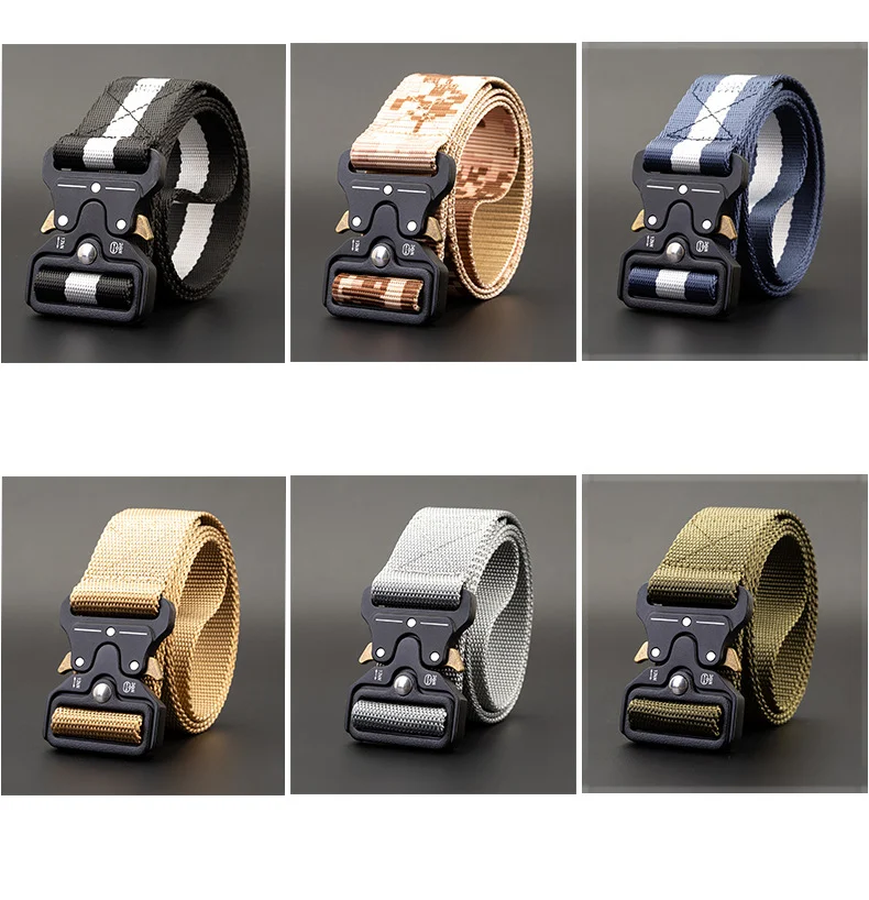 Title 4, Mens Outdoor Nylon Elastic Buckle Belt for Wor...
