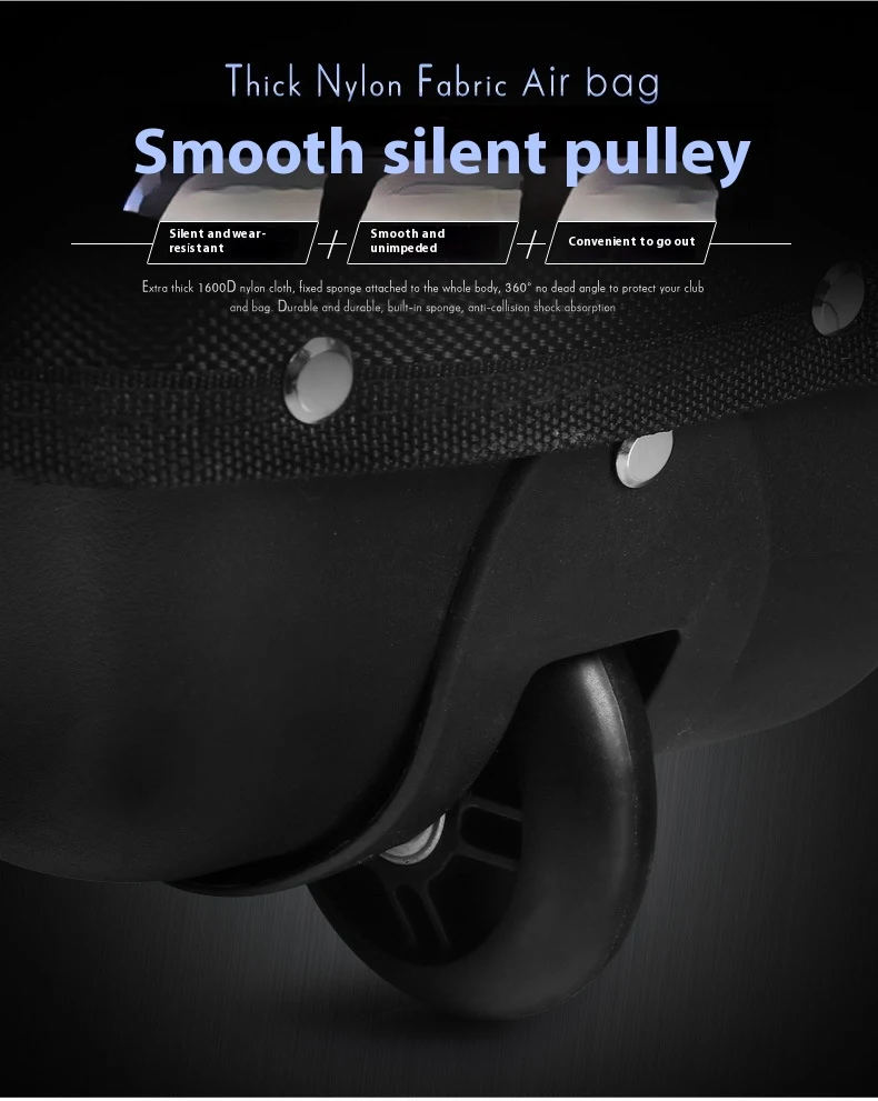 Bolsa de aviação em nylon espesso com cadeado de senha. Ideal para viagens seguras, resistente, protege seus pertences com estilo e segurança. — foto 14