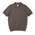 Mulberry Silk Men's Premium Italian Polo Shirt Short Sleeve American Retro Lapel Knitted Sunken Stripe — photo 13