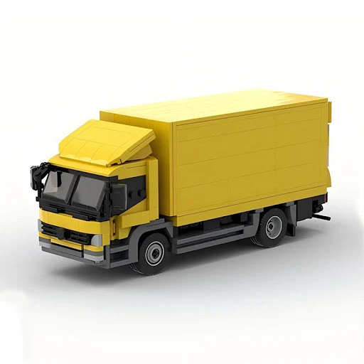 Title 1, Yellow Truck Model Small Particle Building Bloc...