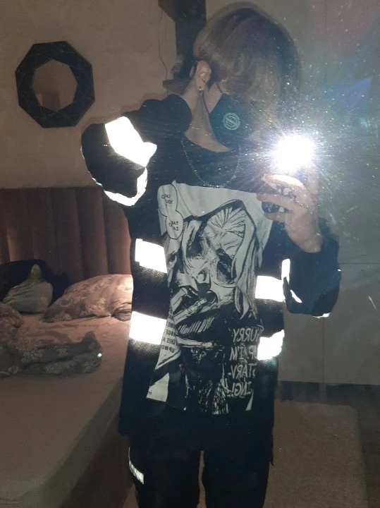 Title 6, Gothic Long Sleeve Printed T-shirt Men