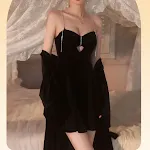 Halter Nightdress Nightgown Two-piece Home Clothes Comfortable and stylish sleepwear set. Perfect for relaxing and enjoy — photo 8