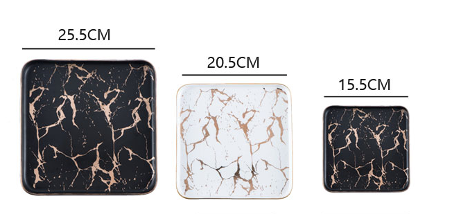 Title 1, Rectangular Flat Dinner Plate for Household Use...