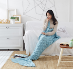 Cozy mermaid blanket perfect for snuggling up on the couch or reading. Soft and comfortable for adults and kids. Enjoy c — photo 7