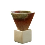 Ceramic Coffee Cup Water Cup Stoneware Ceramic Cup Funnel Shape Vintage Mug for Coffee, Tea, or Any Beverage Enjoyment. — photo 4