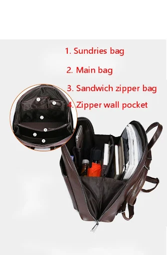 Title 5, Mochila de cuero encerado y aceitado multifunci...