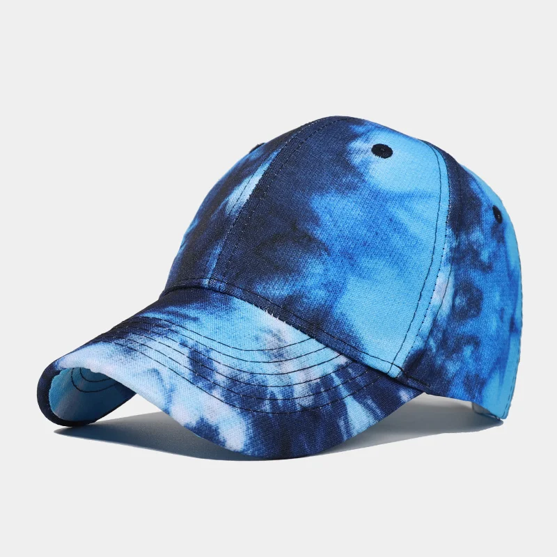 New Tie-dye Baseball Cap Men's And Women's Sun-shield Hats Wild Graffiti Hat — photo 16