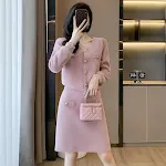 Pink Suit Two Piece Set