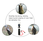 Alicate Luya de aço inoxidável para controle de peixes com fivela dupla. Ferramenta essencial para pesca e manuseio seguro, ideal para pescadores. — foto 6