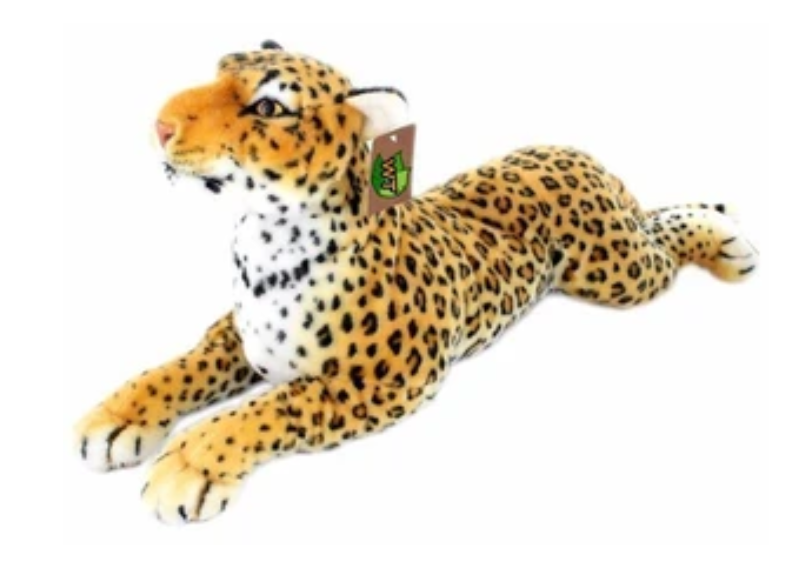 Pelúcia de leopardo macia para abraçar e brincar, um companheiro perfeito e fofo para crianças de todas as idades, um presente ideal. — foto 1