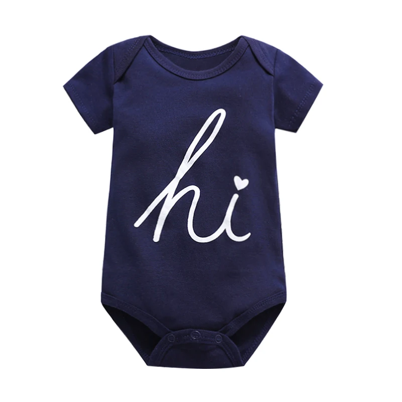 Macacão Curto de Algodão para Bebê Romper Jumpsuit Triangular Confortável e Fresquinho Ideal para o Verão e Proporciona Liberdade de Movimentos — foto 1