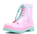 Transparent glitter rain boots for a stylish, waterproof experience. Stay dry and sparkle, perfect for rainy days and ou — photo 1