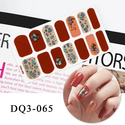 Title 28, Nail Art Color Nail Stickers Simple Fashion. Ea...