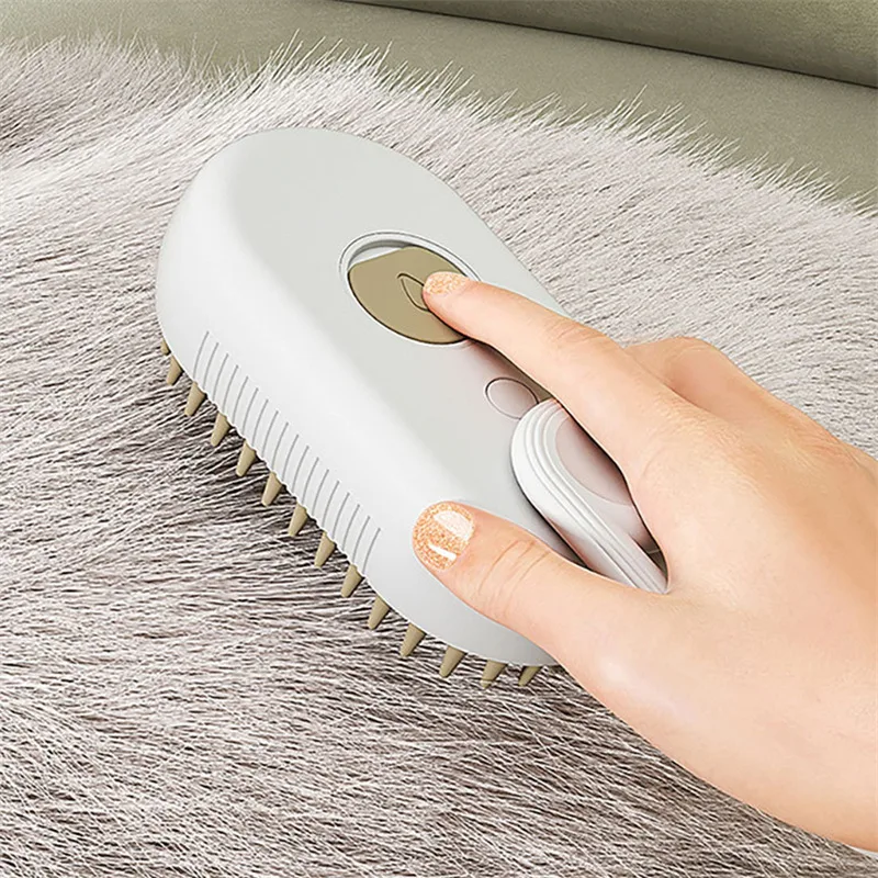 Title 8, 3-in-1 Electric Steam Brush for Cats and Dogs w...