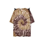 Psychedelische contrasterende tie-dye losse korte mouwen — foto 1