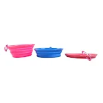 350ml Large Collapsible Dog Pet Folding Silicone Bowl Outdoor Travel Camping Portable Puppy Food Container Feeder Dish B — photo 3