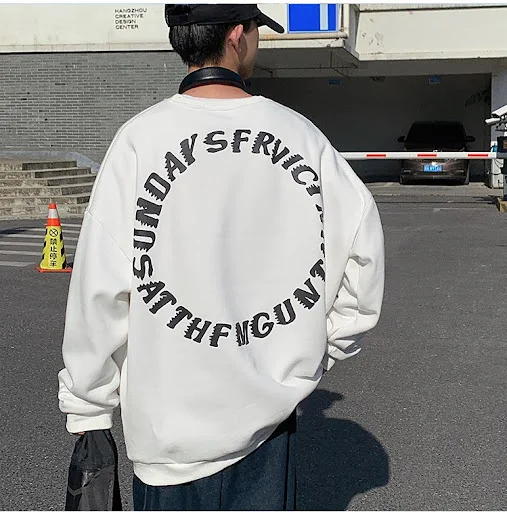 Title 2, Letter print street crew neck sweatshirt
