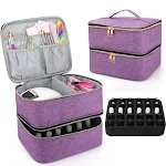 Bolsa de armazenamento de cosméticos para esmalte de unhas Mantenha seus esmaltes organizados e protegidos. Ideal para viagens e uso doméstico. — foto 6