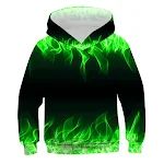 Moletom infantil com capuz e estampa digital 3D Vision, conforto e estilo para as crianças, perfeito para brincar e se divertir. — foto 11