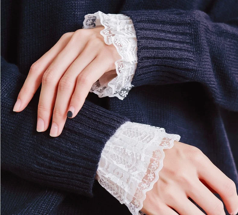 Title 3, Lace Decorative Clothes Sleeves Sweater Sleeves...