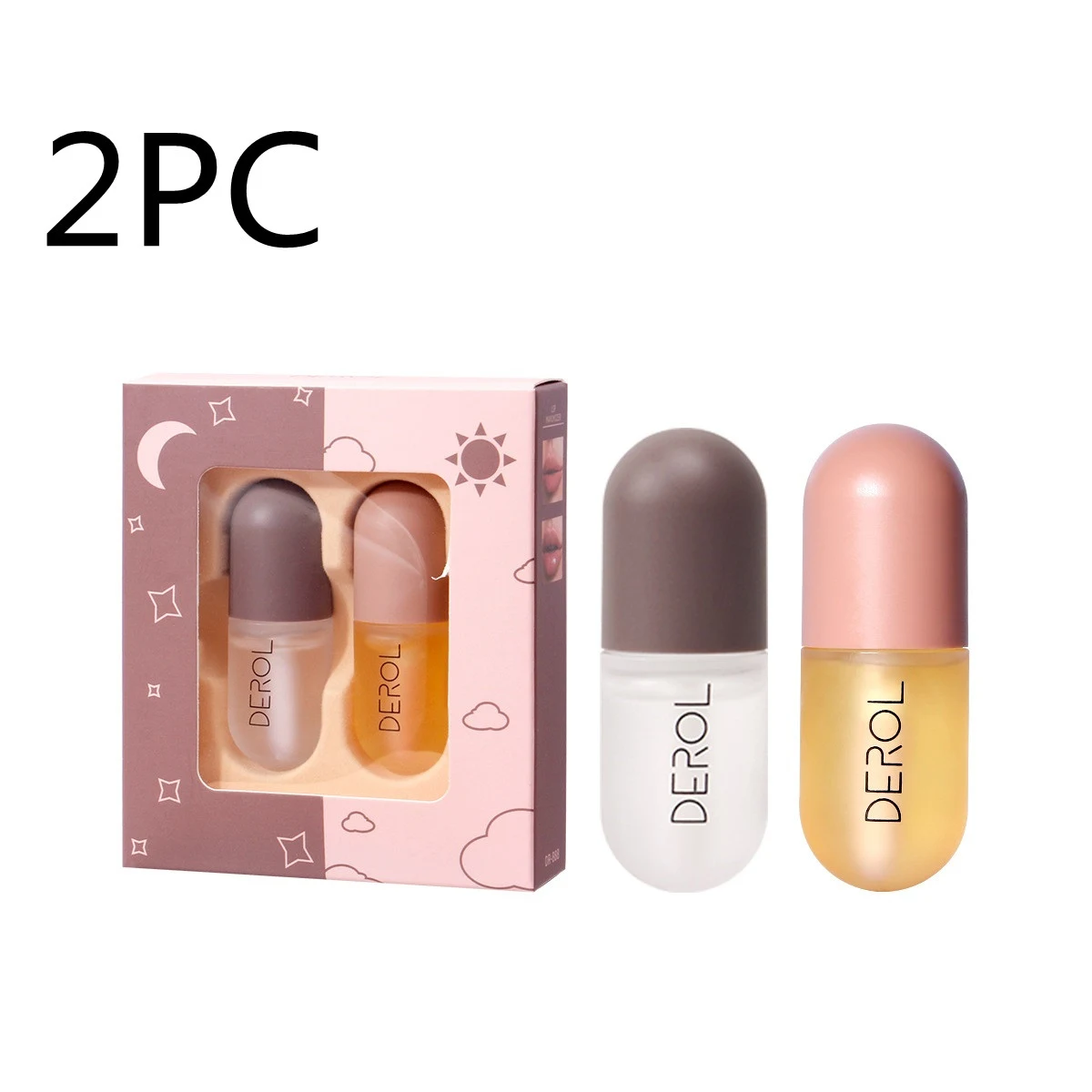 Óleo Volumizador Labial Dia Noite Volume Instantâneo Nutrição Reparação Reduz Linhas Finas Cuidados Labiais Cosméticos Beleza — foto 28