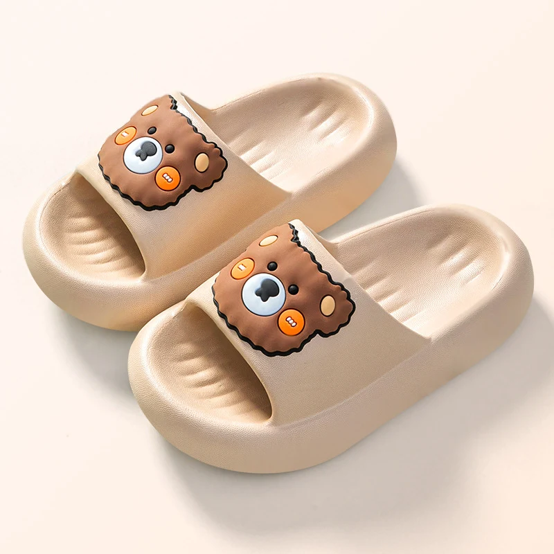 Pig Dad Children's Summer Cartoon Bear Sandals for Boys Home Bathroom Non-slip Medium and Big Kids Sandals. Perfect for — photo 2