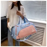Mochila de Viagem Portátil com Separação Seco/Molhado Grande Capacidade Perfeita para Viajar & Academia, Organize Roupas e Itens. — foto 7